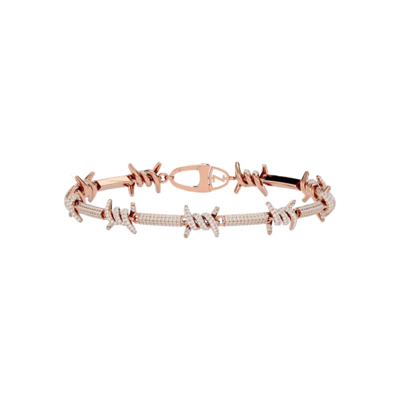 THORN LINK BRACELET ROSE GOLD