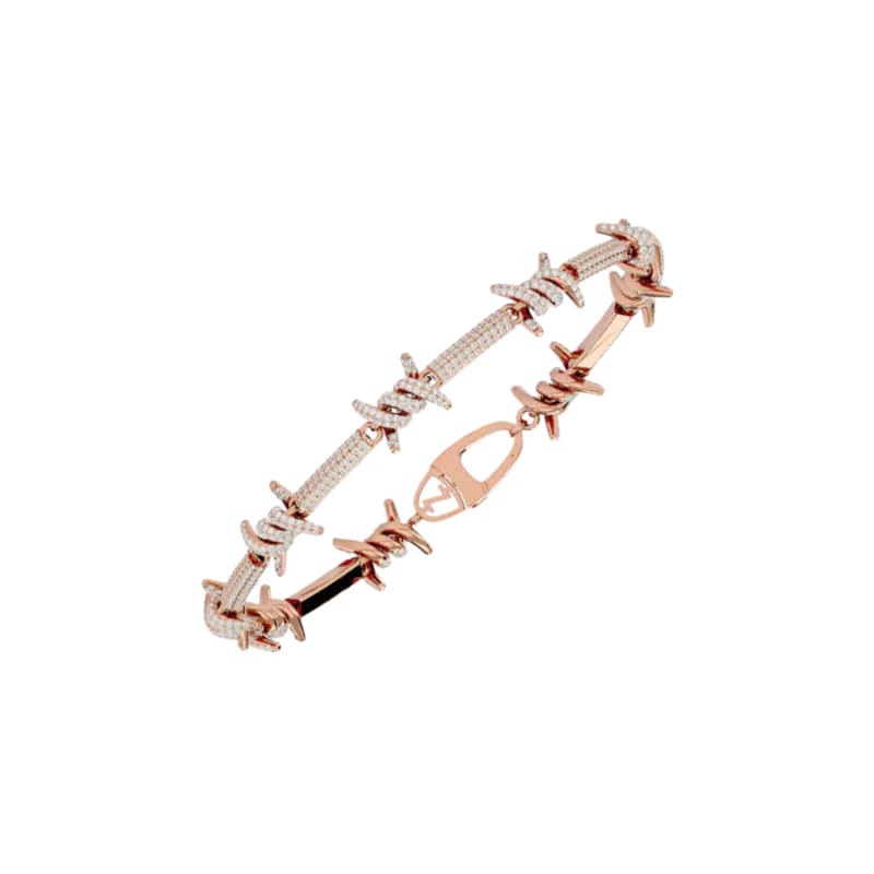 THORN LINK BRACELET ROSE GOLD