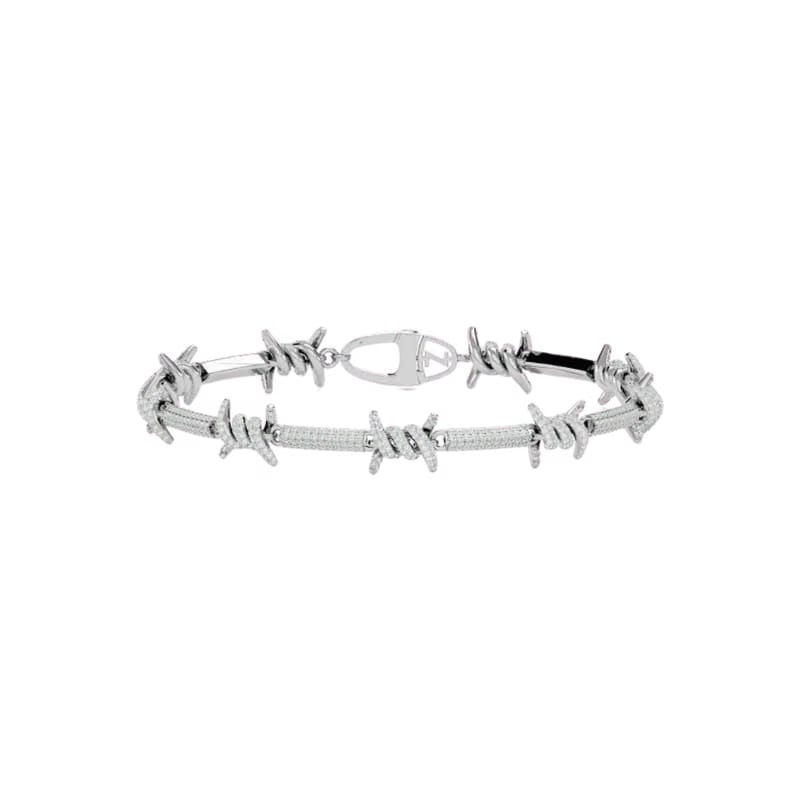 THORN LINK BRACELET SILVER