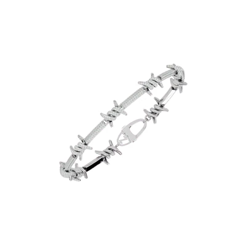 THORN LINK BRACELET SILVER