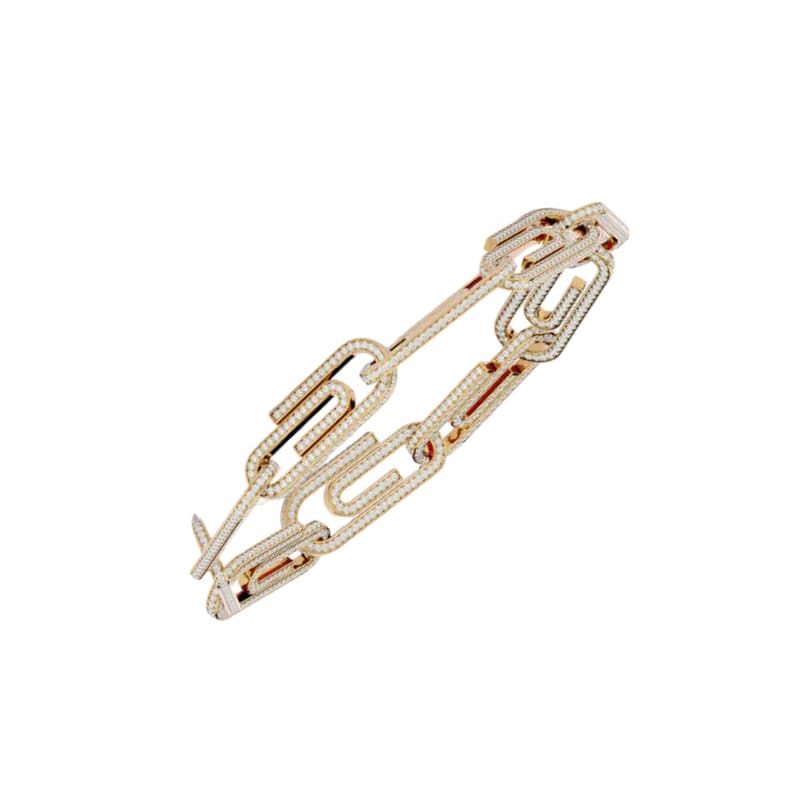 ELONGATED LINK BRACELET GOLD