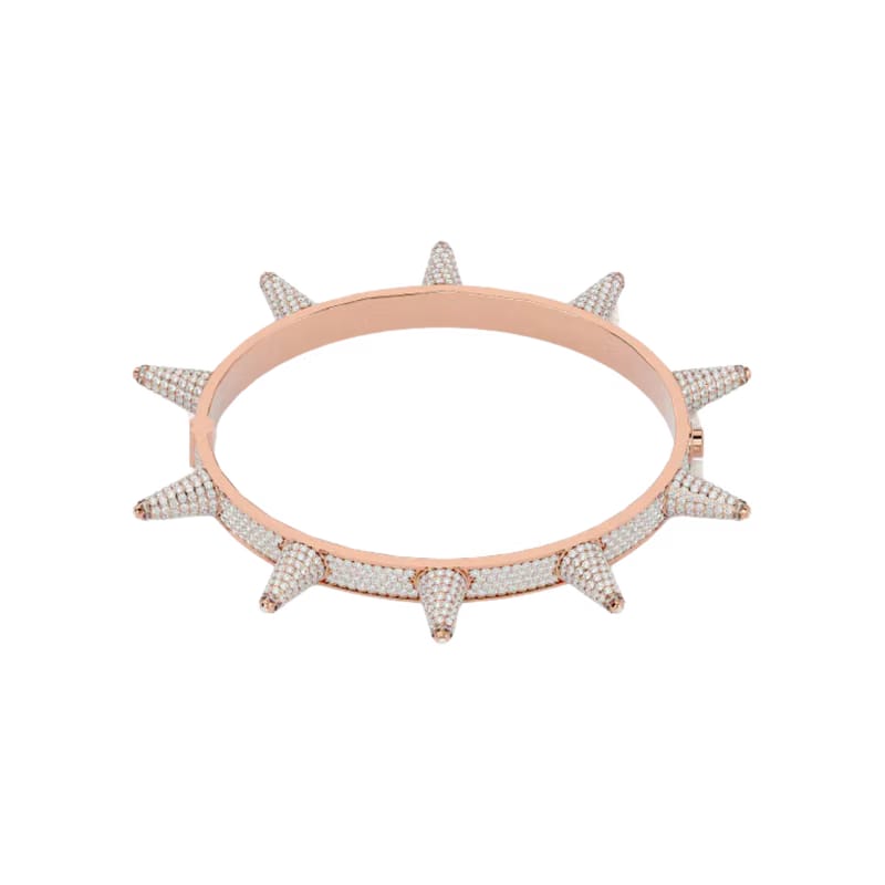 STUDDED BANGLE ROSE GOLD