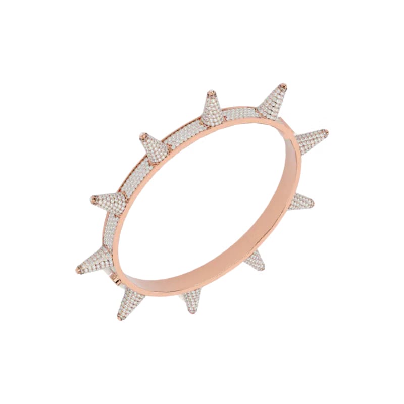 STUDDED BANGLE ROSE GOLD
