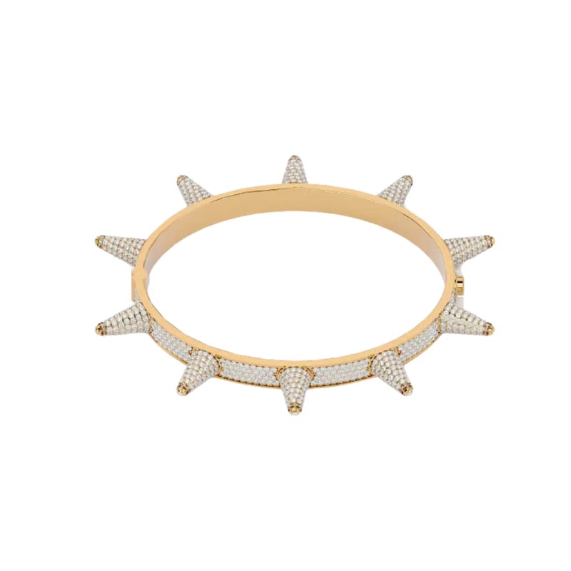 STUDDED BANGLE GOLD