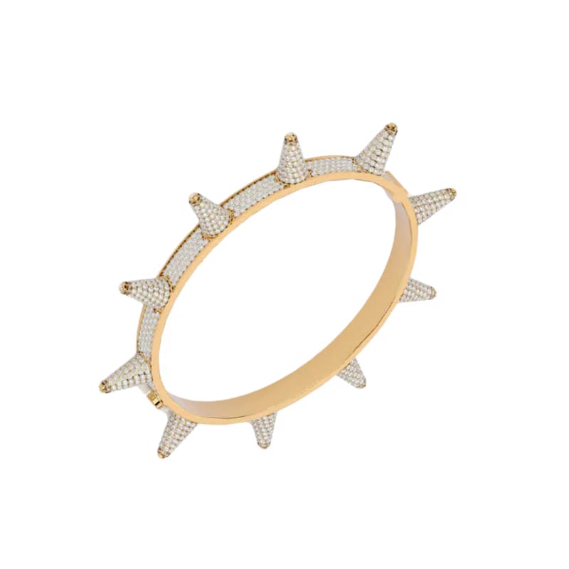STUDDED BANGLE GOLD