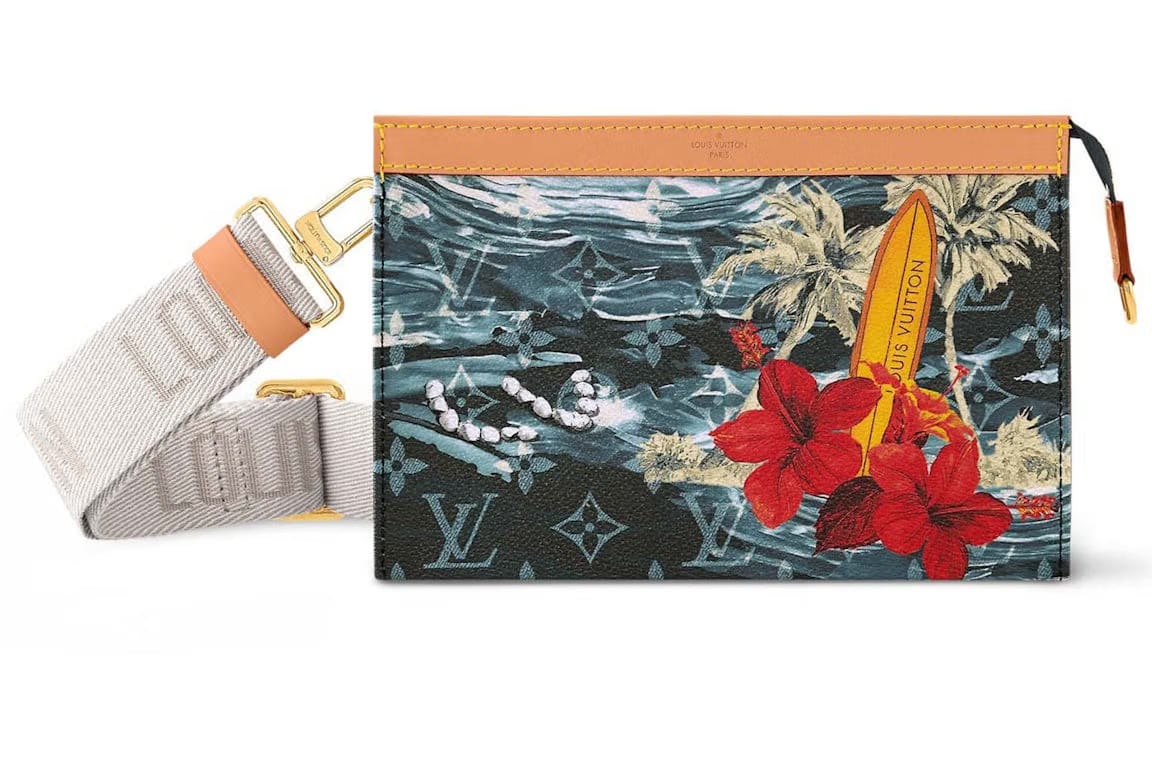 Louis Vuitton Gaston Wearable Wallet Monogram Surfin' Navy Blue