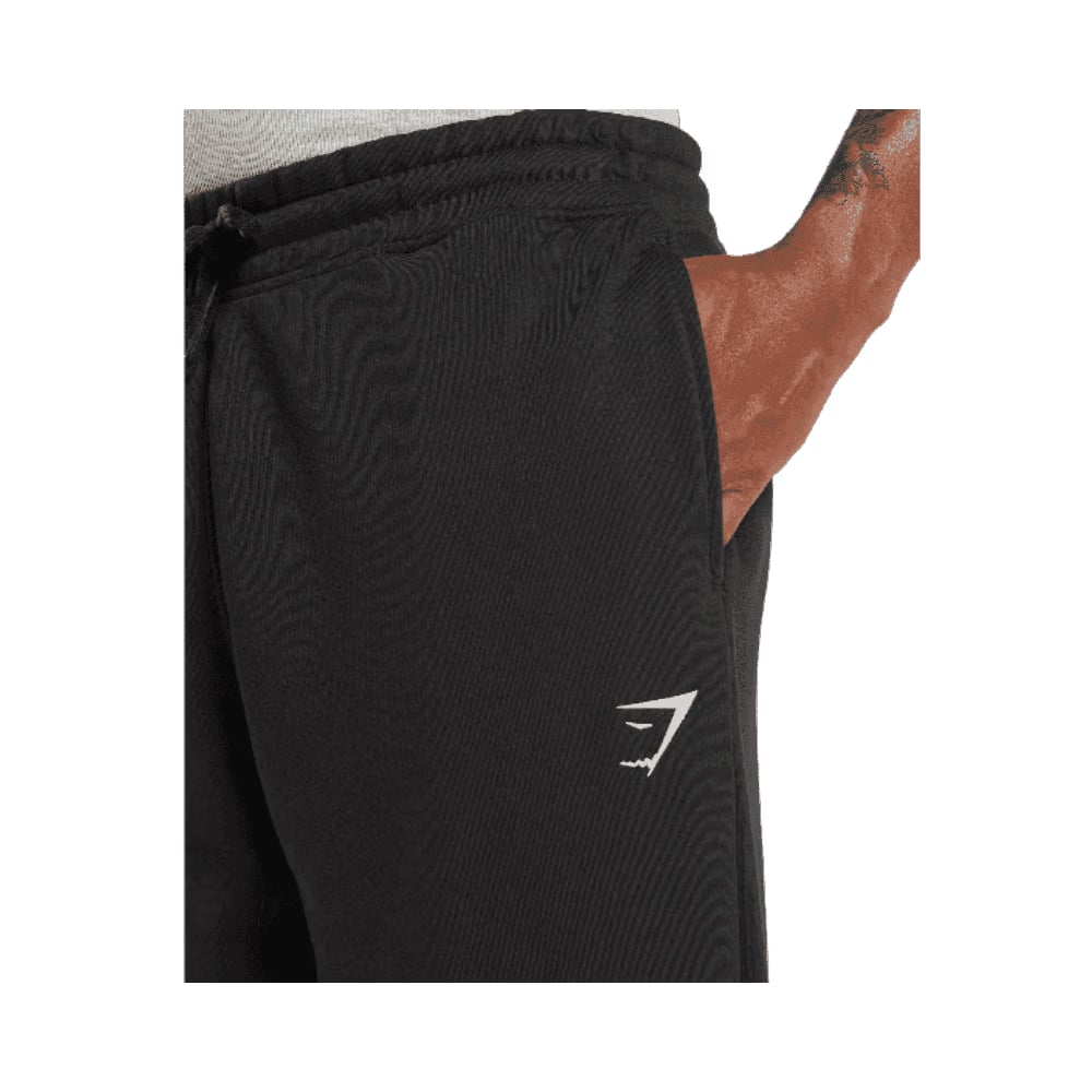 Gymshark Crest Straight Leg Joggers Black