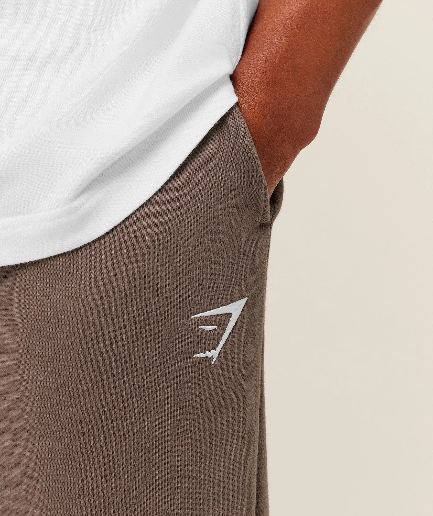 Gymshark Crest Straight Leg Joggers Black