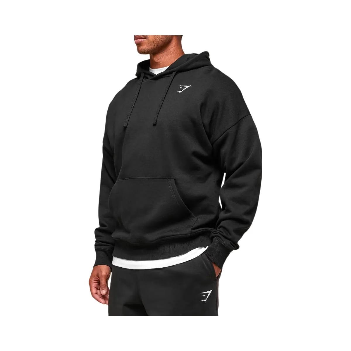 Gymshark Crest Oversized Hoodie Black
