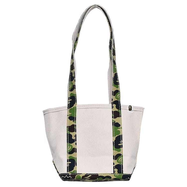 Saint Michael x BAPE Small Tote Bag White/Camo