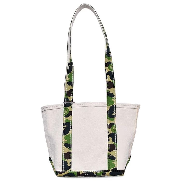 Saint Michael x BAPE Small Tote Bag White/Camo