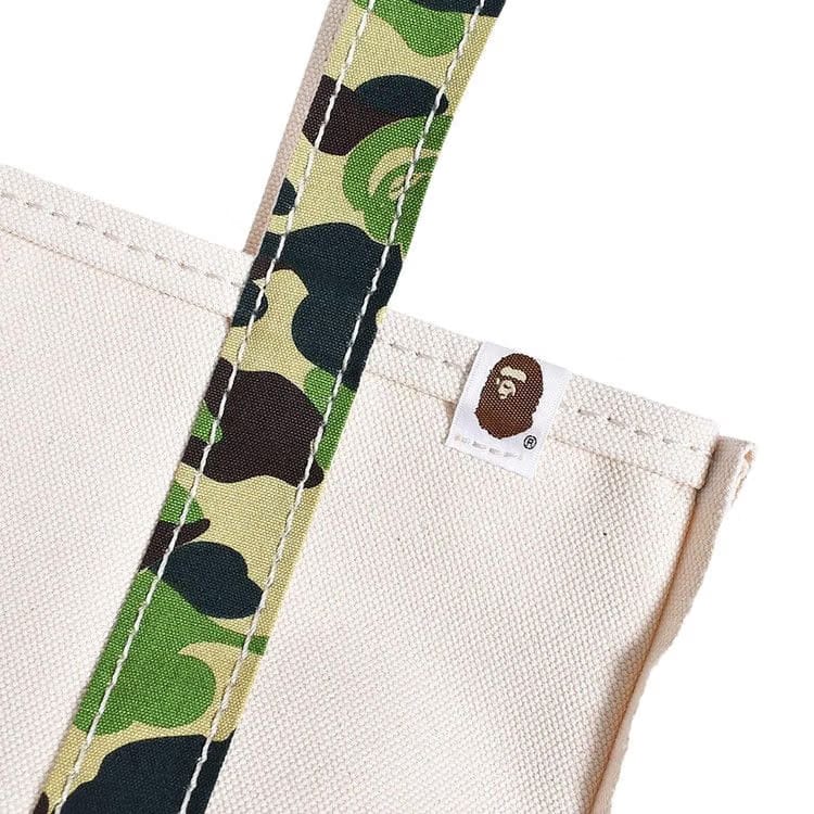 Saint Michael x BAPE Small Tote Bag White/Camo