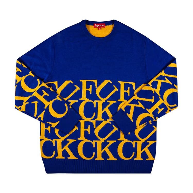 Supreme Fuck Sweater Royal