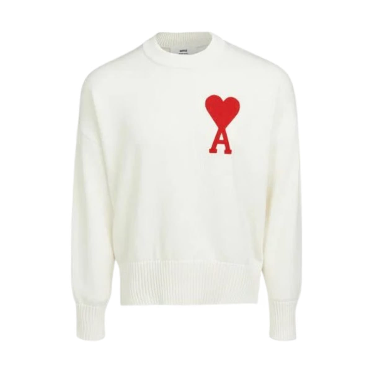 Ami Paris Men's White De Coeur Sweater