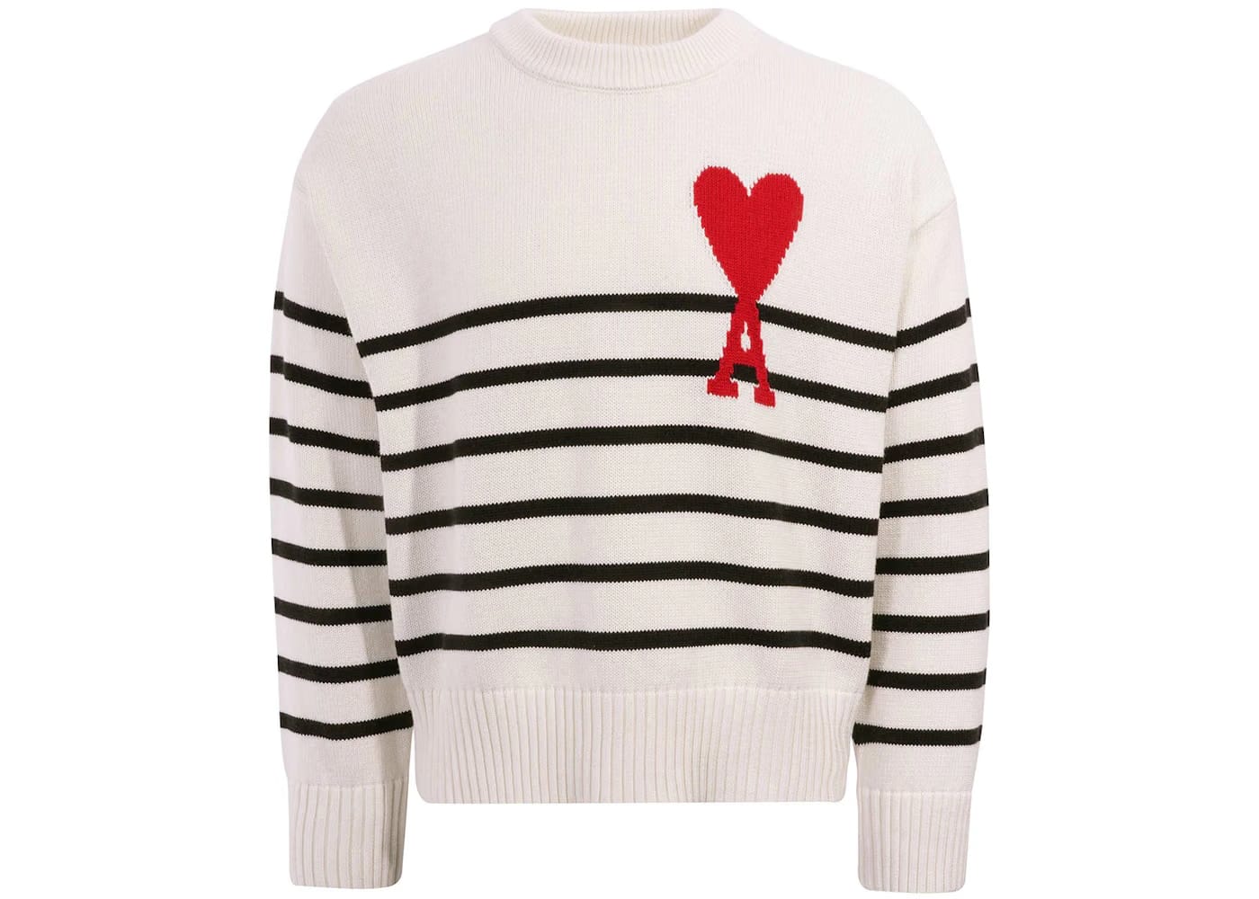 Ami Paris Men's White De Coeur Sweater
