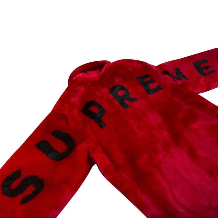 Supreme Faux Fur Bomber Jacket Red