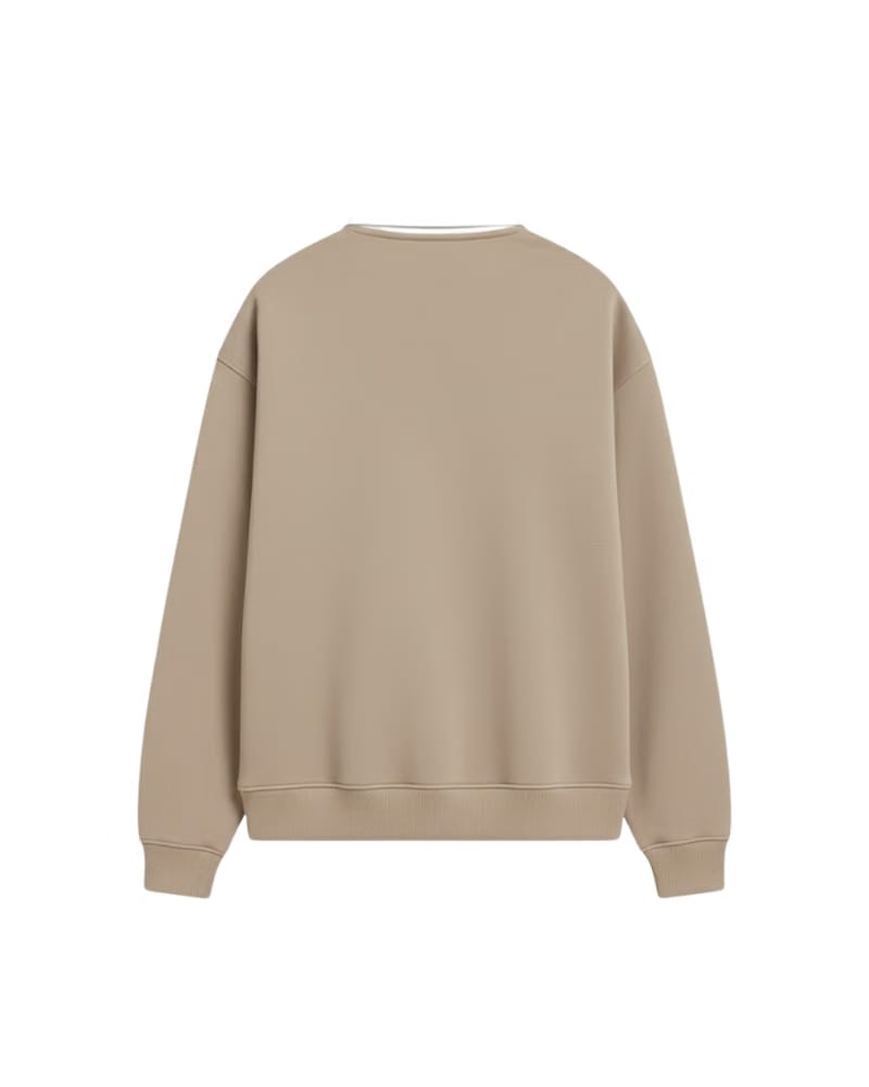HASHWAY CLASSIC POLO SWEATSHIRT - BEIGE