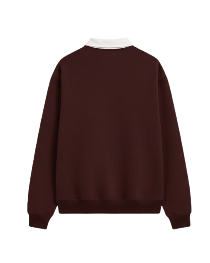 HASHWAY CLASSIC POLO SWEATSHIRT - WINE