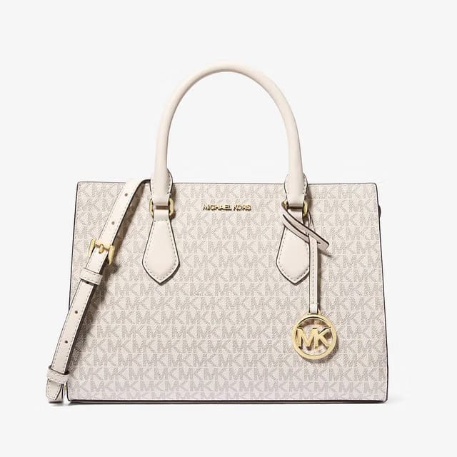 Michael Kors Sheila Medium Logo Satchel Lt Crm Multi