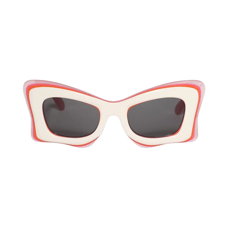 Loewe Multilayer Butterfly Sunglasses Beige/Smoke
