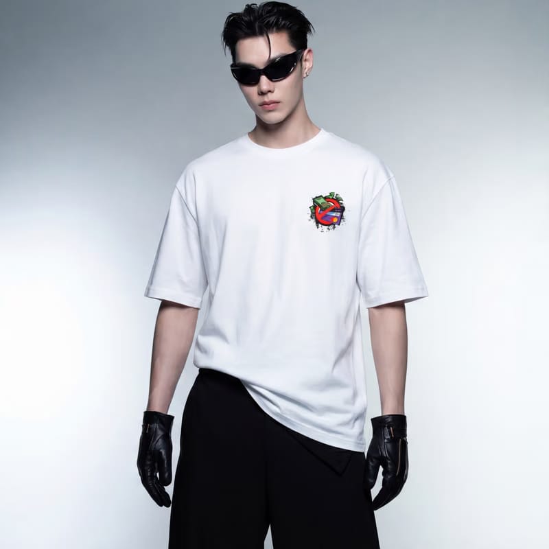 Cash & Cards White Oversized T-Shirt