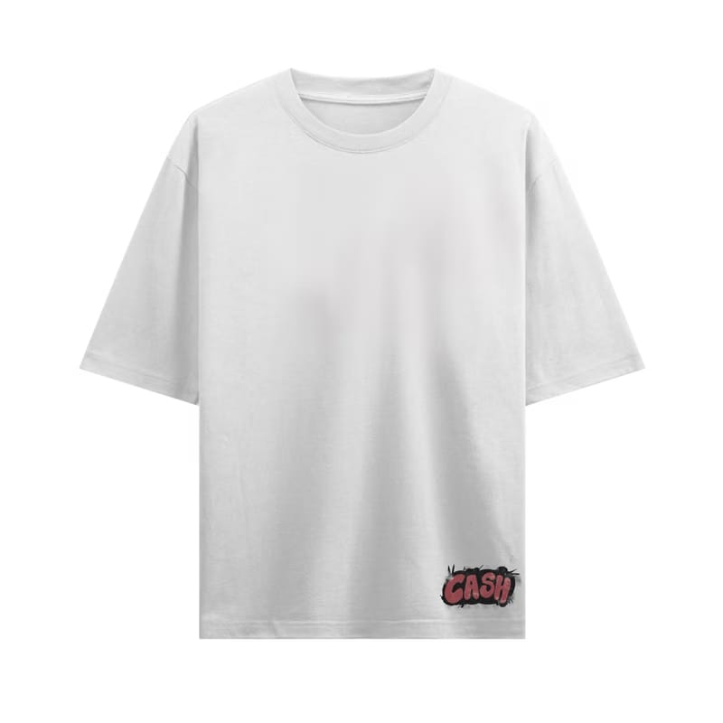 Don't Save Her Save Cash White Oversized T-Shirt