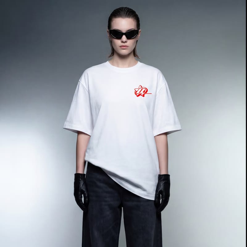 Eat Your Girl Right White Oversized T-Shirt