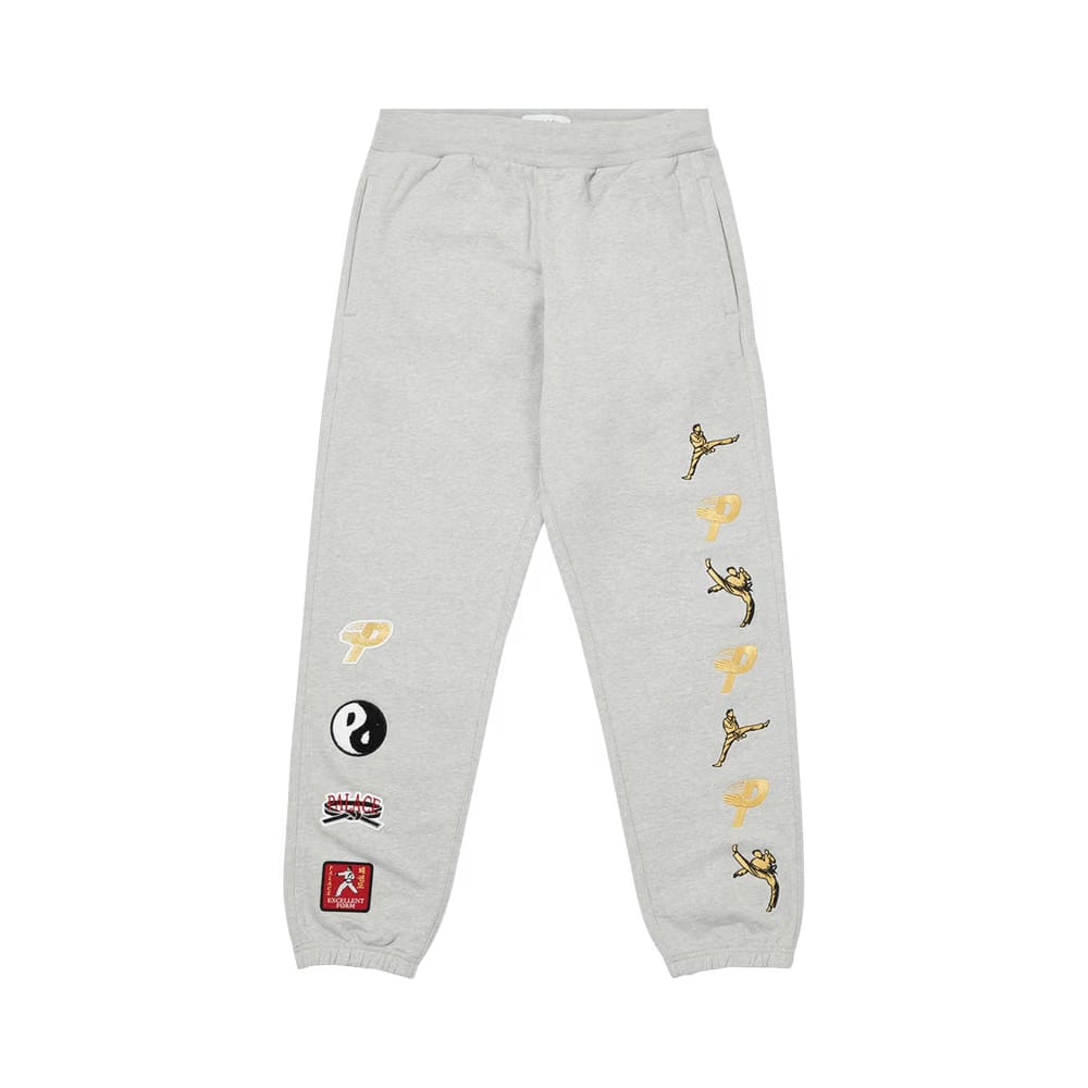 Palace High Kick Joggers Grey Marl