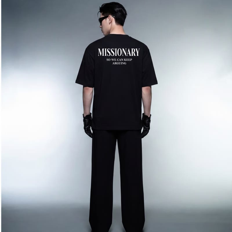 Missionary Oversized Black T-Shirt