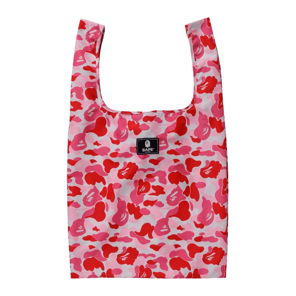 BAPE ABC Camo L Shopping Bag Pink