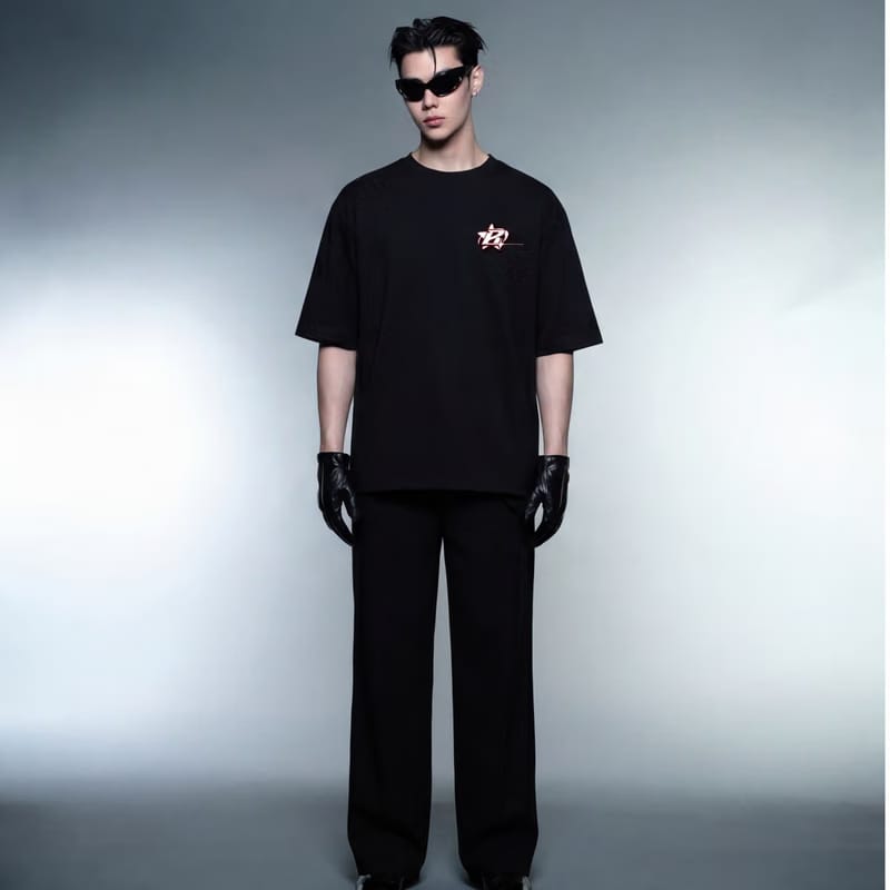 You Love Me Black Oversized T-Shirt