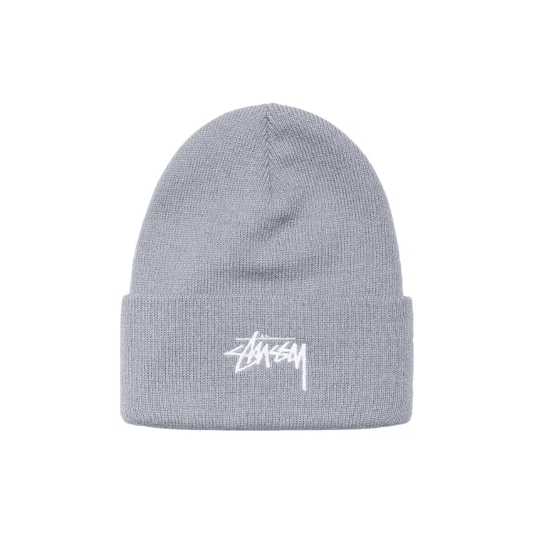 Stussy Stock Cuff Beanie Grey Heather