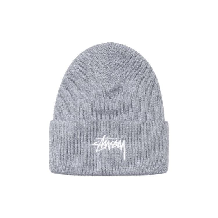 Stussy Stock Cuff Beanie Grey Heather
