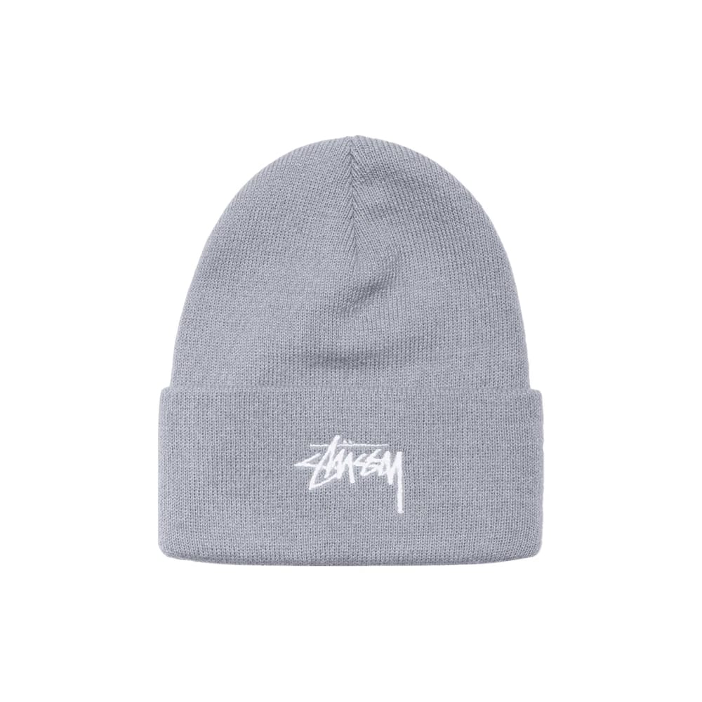 Stussy Stock Cuff Beanie Grey Heather