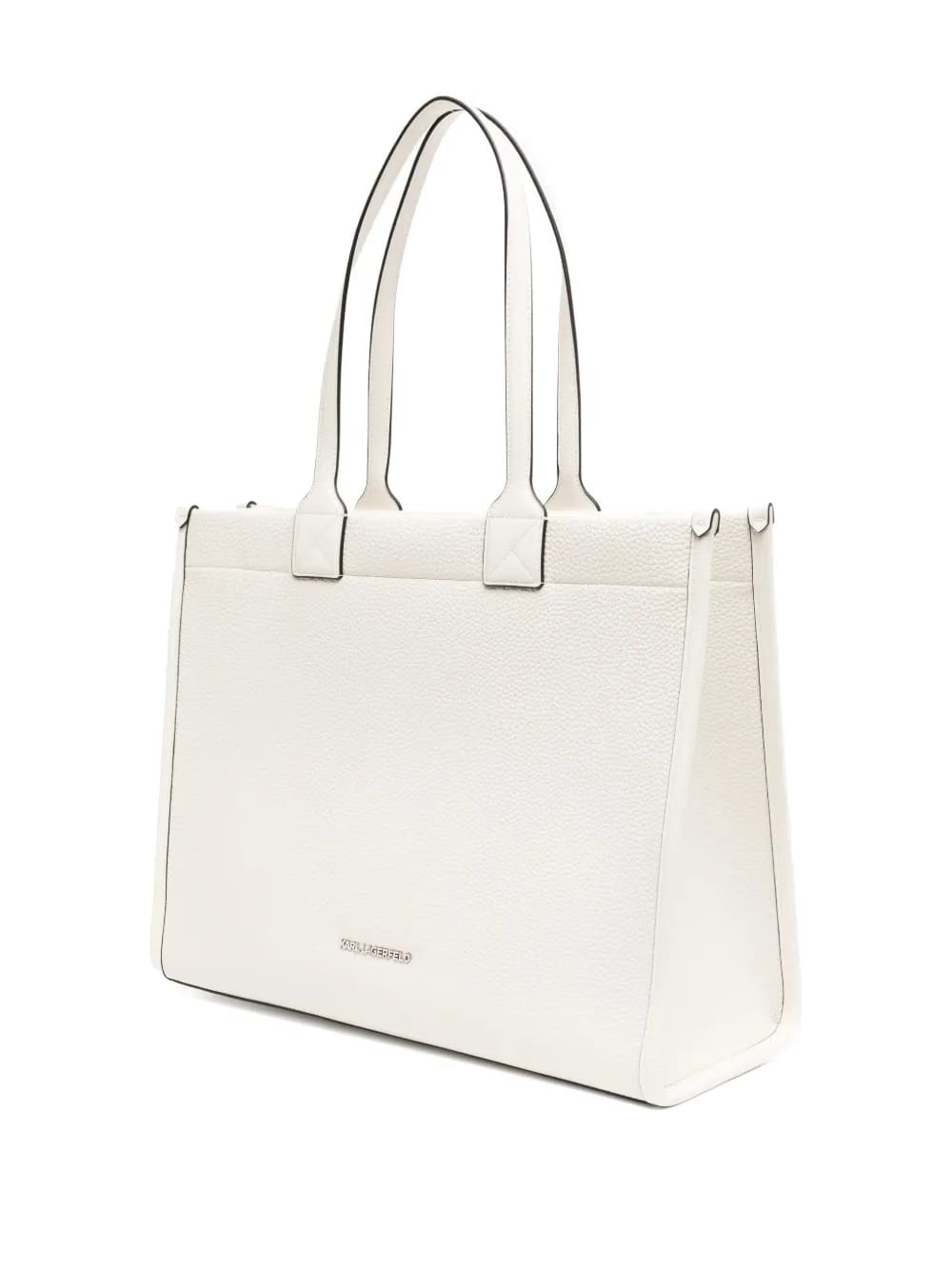 KARL LAGERFELD Women White Skuare Large Tote Bag White