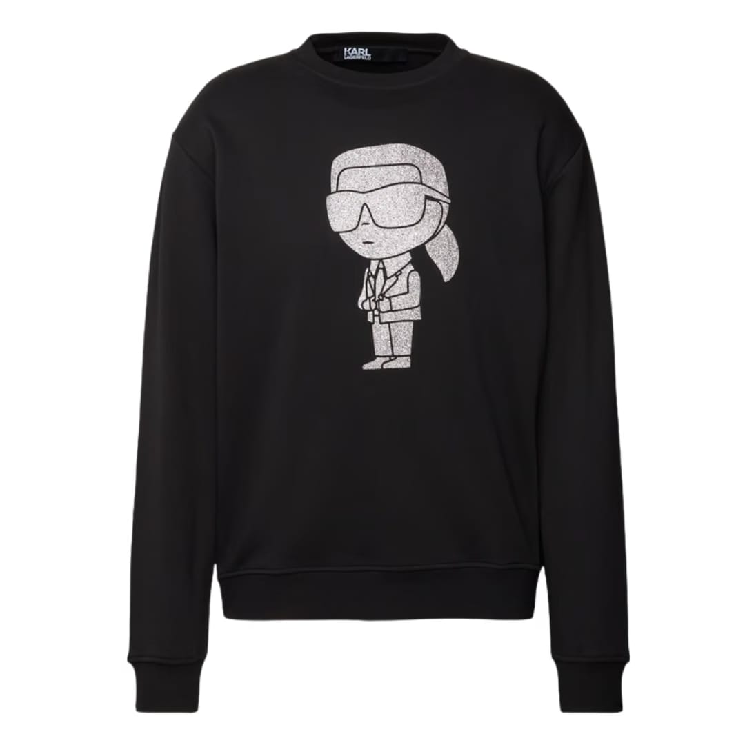 Karl Lagerfeld Sweatshirt mit Motiv-Print in black