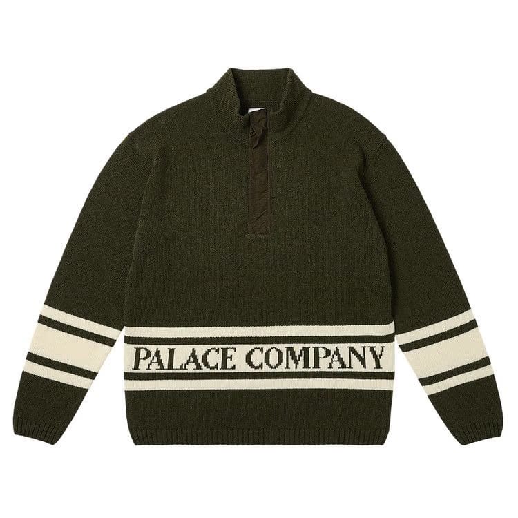 Palace x C.P. Company Funnel Neck Knit Olive