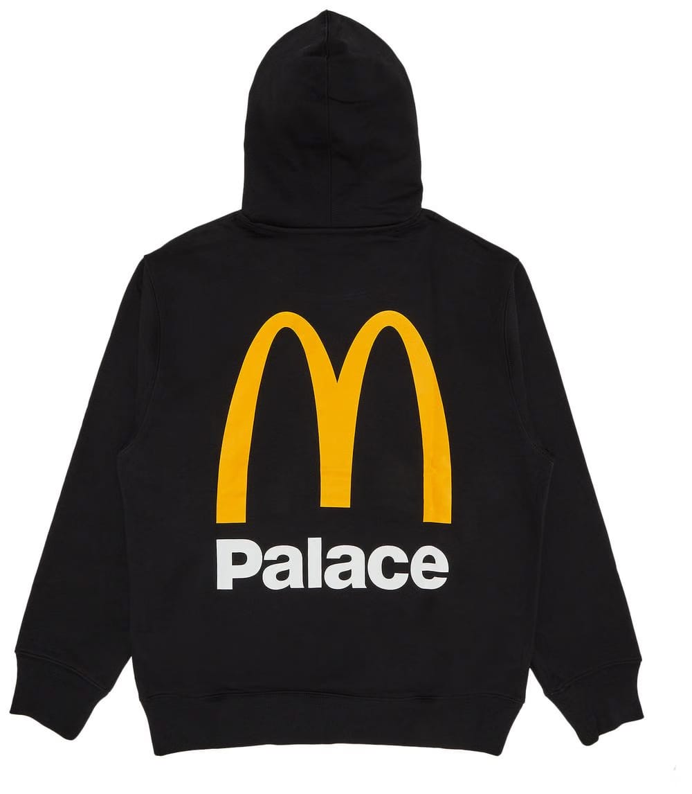 Palace x McDonald's Logo Hoodie Black
