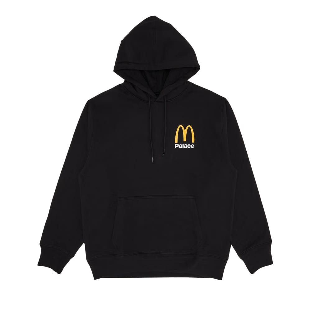 Palace x McDonald's Logo Hoodie Black