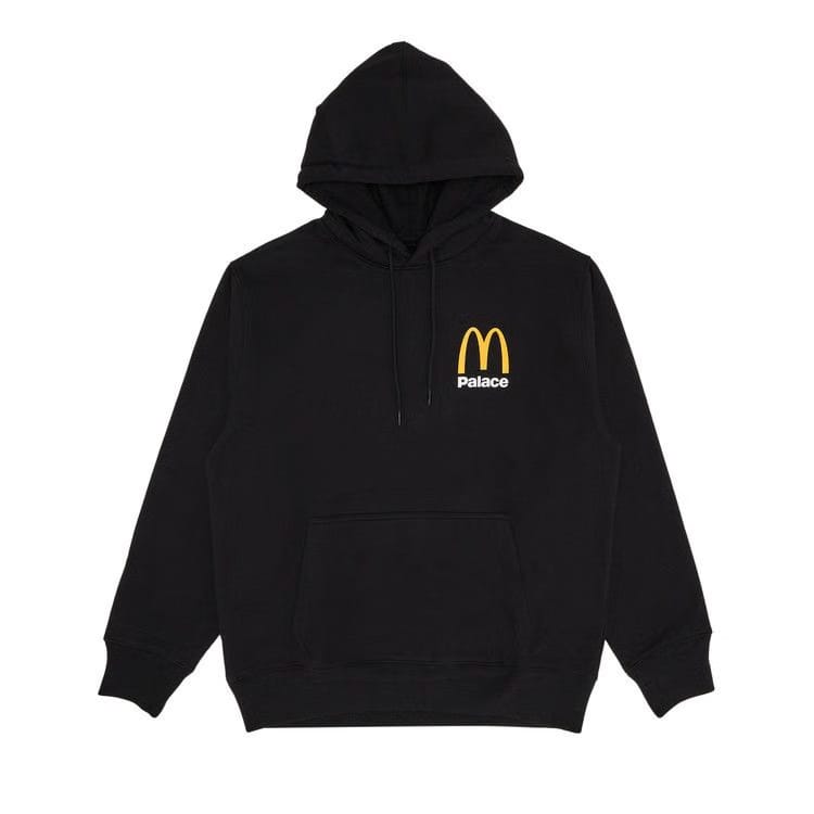 Palace x McDonald's Logo Hoodie Black