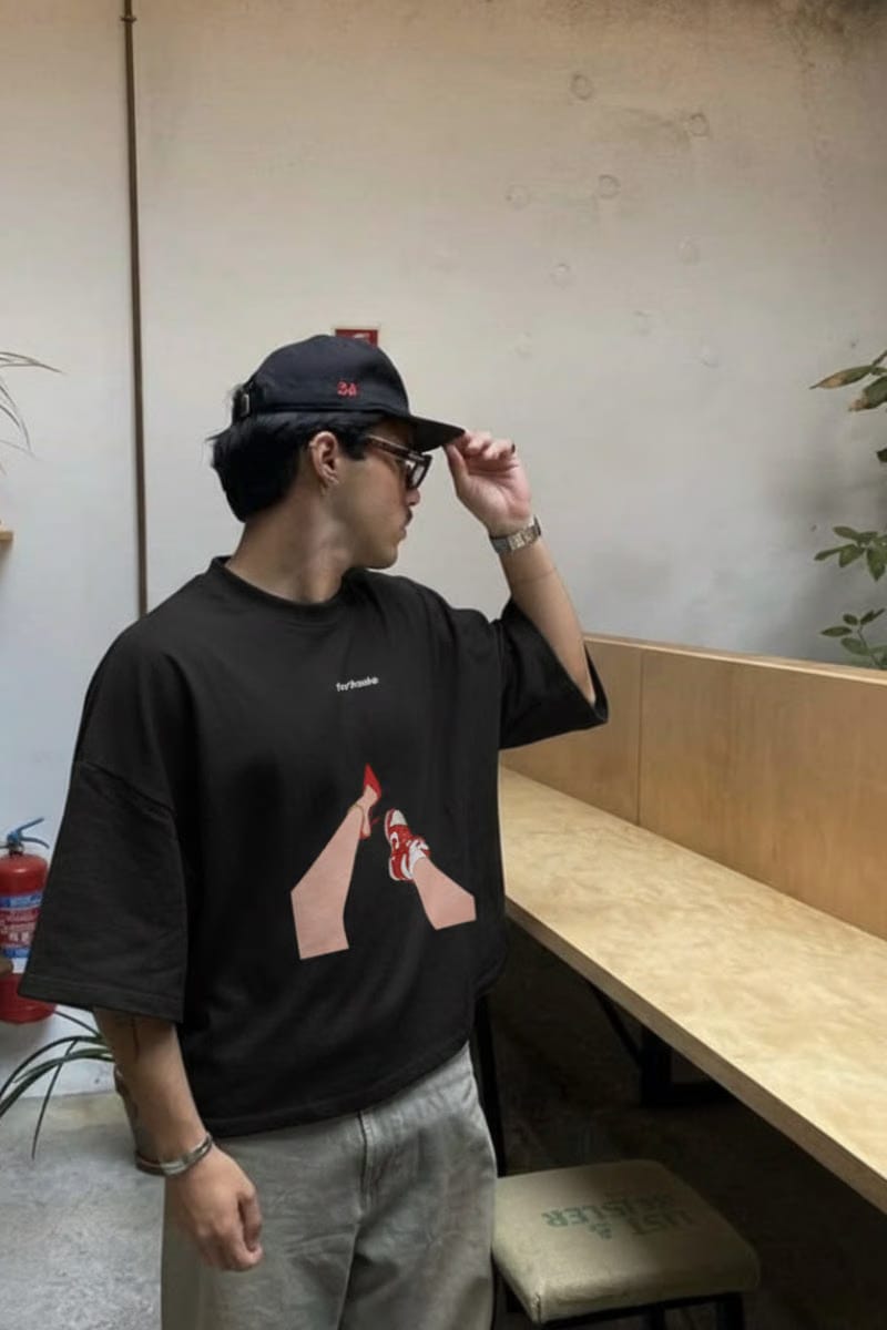 Forfksake Double Life Black T-Shirt