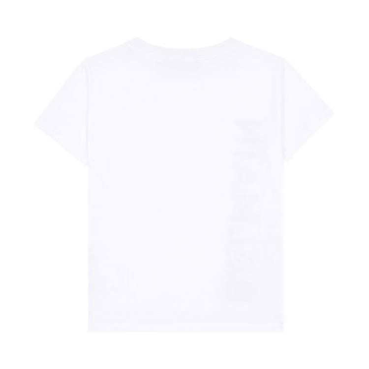 Balmain Kids Logo Printed Crewneck T-Shirt White