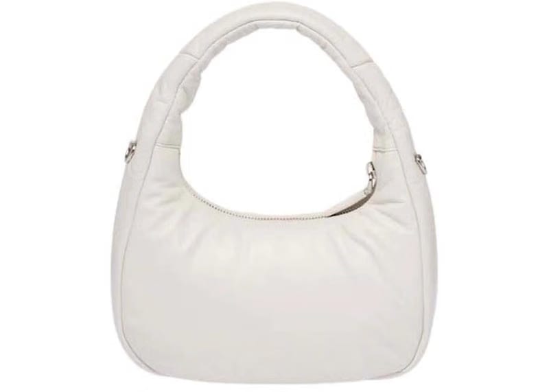 Prada Soft Padded Nappa-Leather Mini Bag White