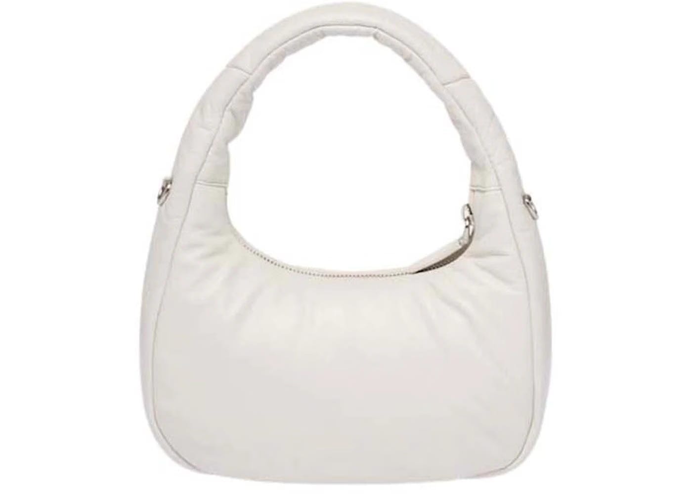 Prada Soft Padded Nappa-Leather Mini Bag White