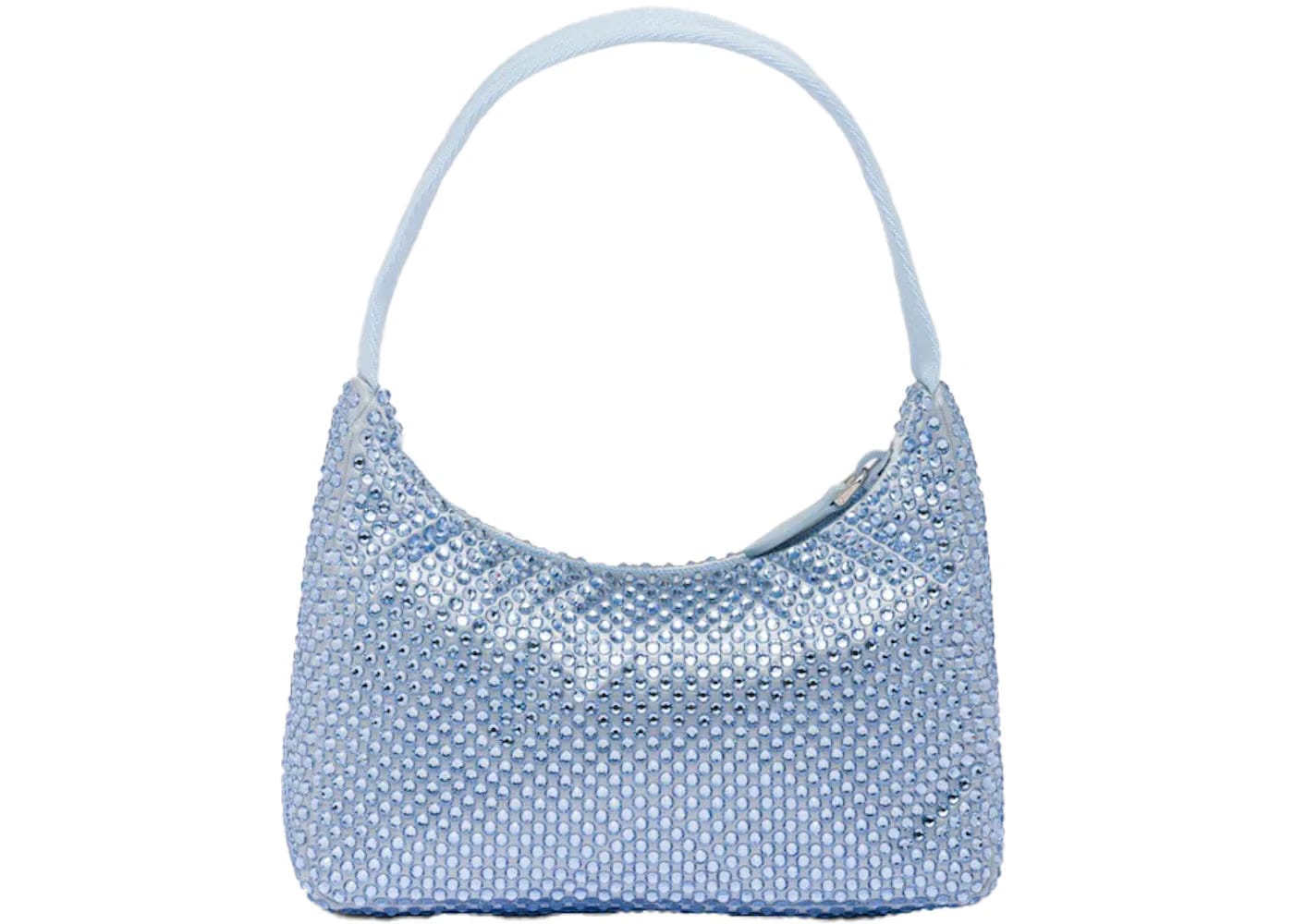 Prada Satin Crystal Mini-Bag Celeste