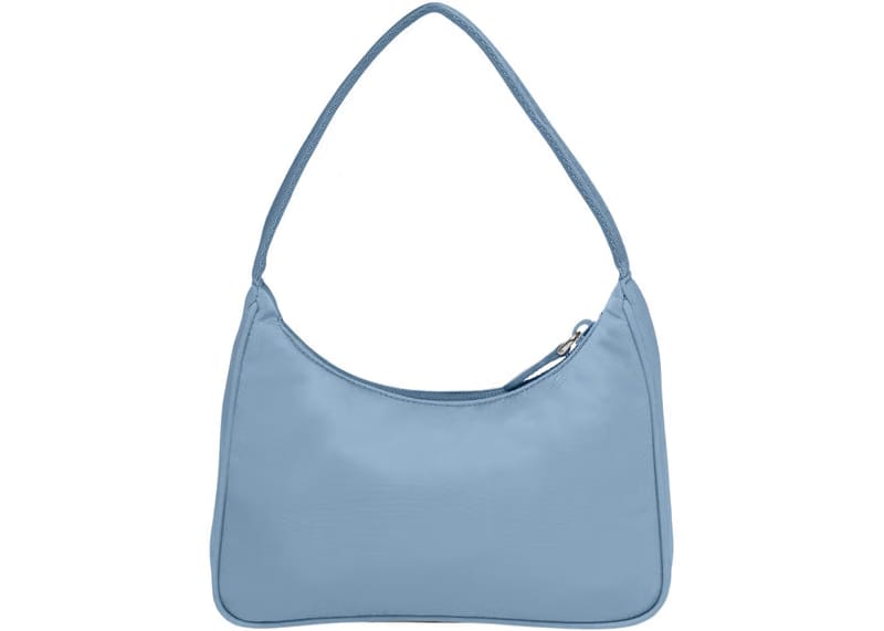 Prada Re-Edition 2000 Re-Nylon Mini Bag Celeste