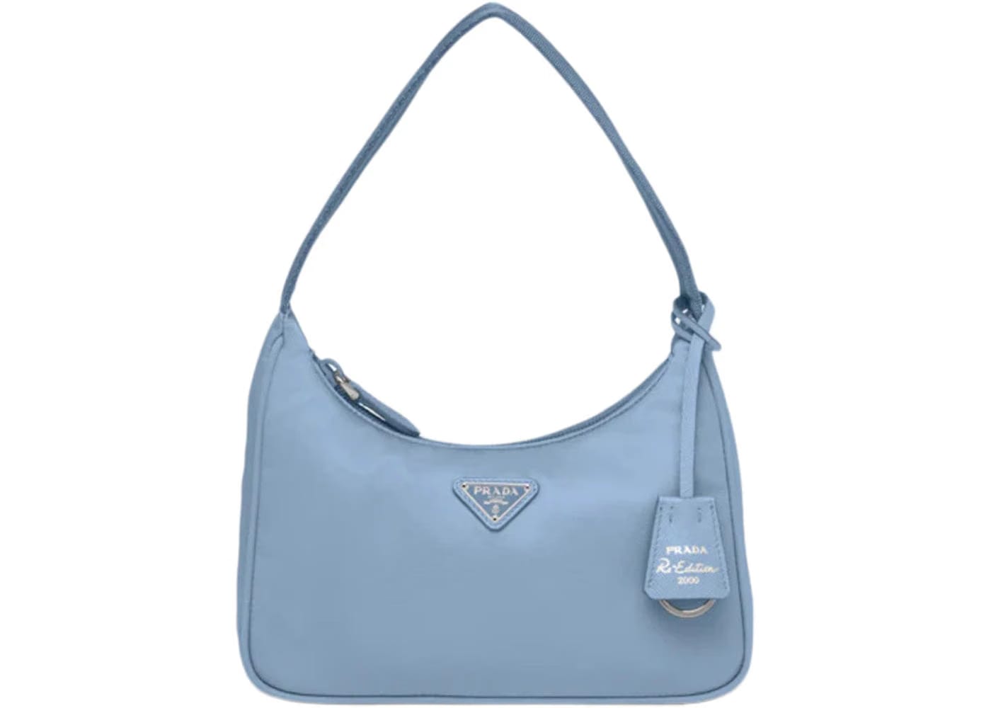 Prada Re-Edition 2000 Re-Nylon Mini Bag Celeste
