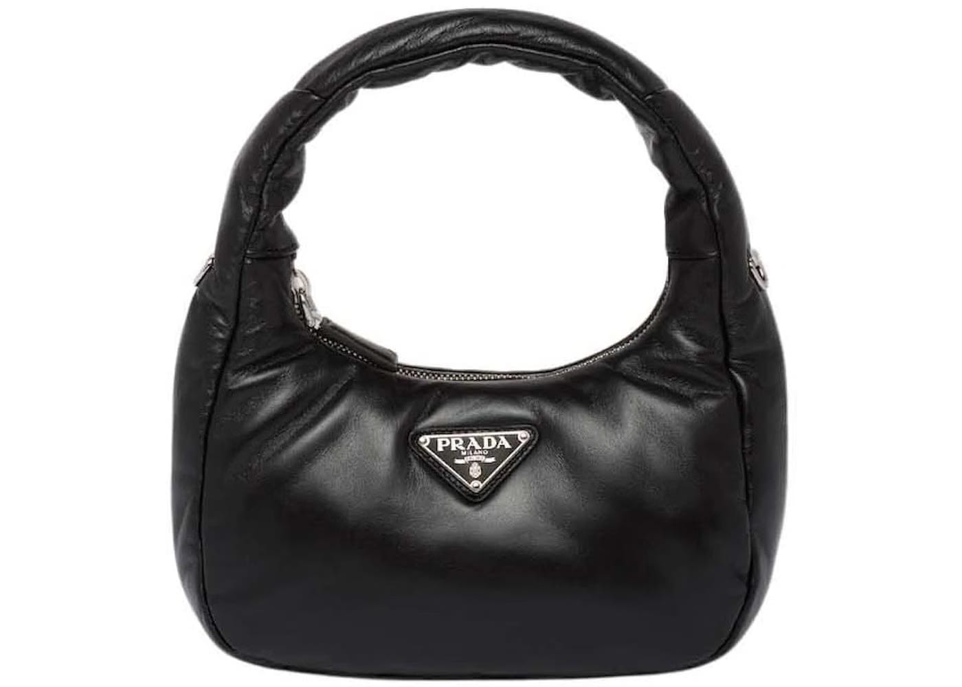 Prada Soft Padded Nappa-Leather Mini Bag Black