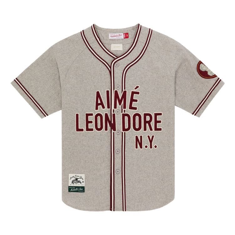 Aimé Leon Dore x Mitchell & Ness Team Baseball Jersey Oatmeal