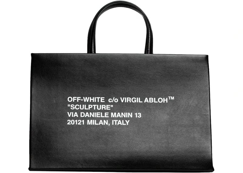 Off-White Medium Box Bag Black/White